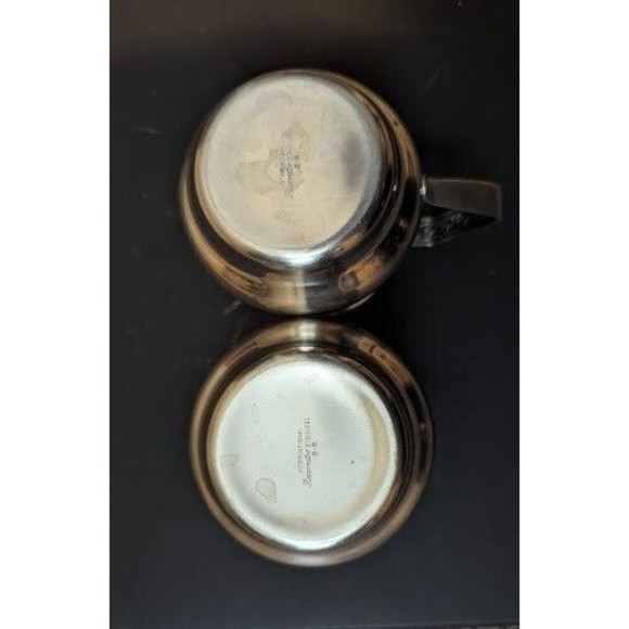 International Decorator Stainless Steel Cream & Sugar Set 18-8 - Picture 5 of 5